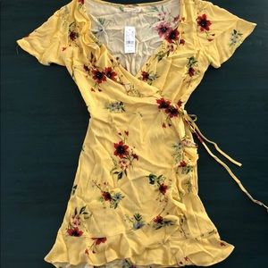 Brand New Pacsun LA Hearts Wrap Dress